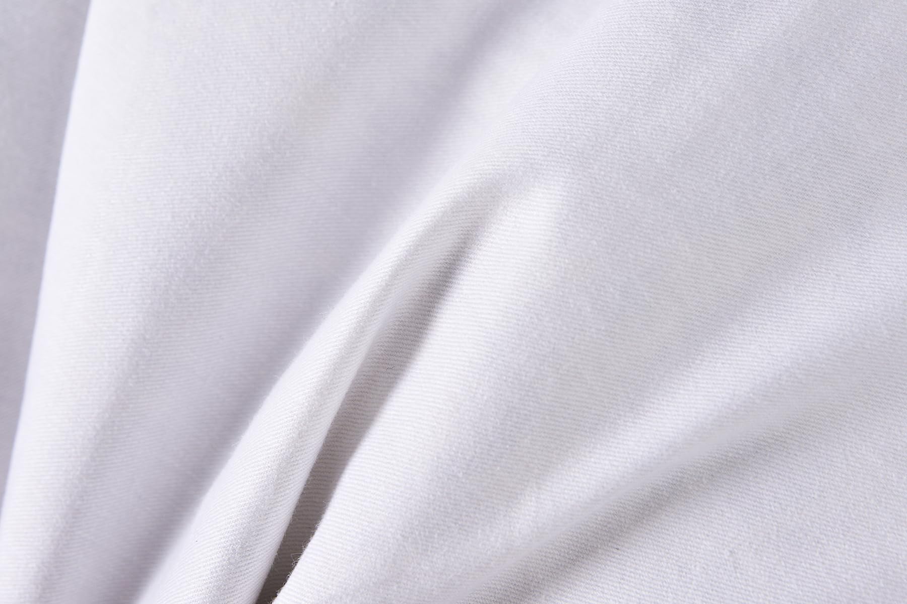 HOMESJUN Throw Couch Pillows Inserts, Set of 2 Down Feather Pillows Inserts Bed and Cotton Cover, 18x18 Inches