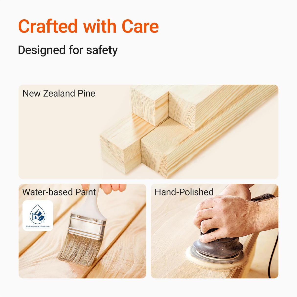 MAMAZING EvoNest Baby Crib, 6 in 1 Convertible Mini Crib with Wheels, 100% New Zealand Pinewood Growing Bed, 4 Adjustable Mattress Heights,Walnut Brown (Washed Natural)