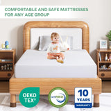 Twin Mattress - 6 Inch Green Tea Memory Foam Mattress- Twin Mattress in a Box