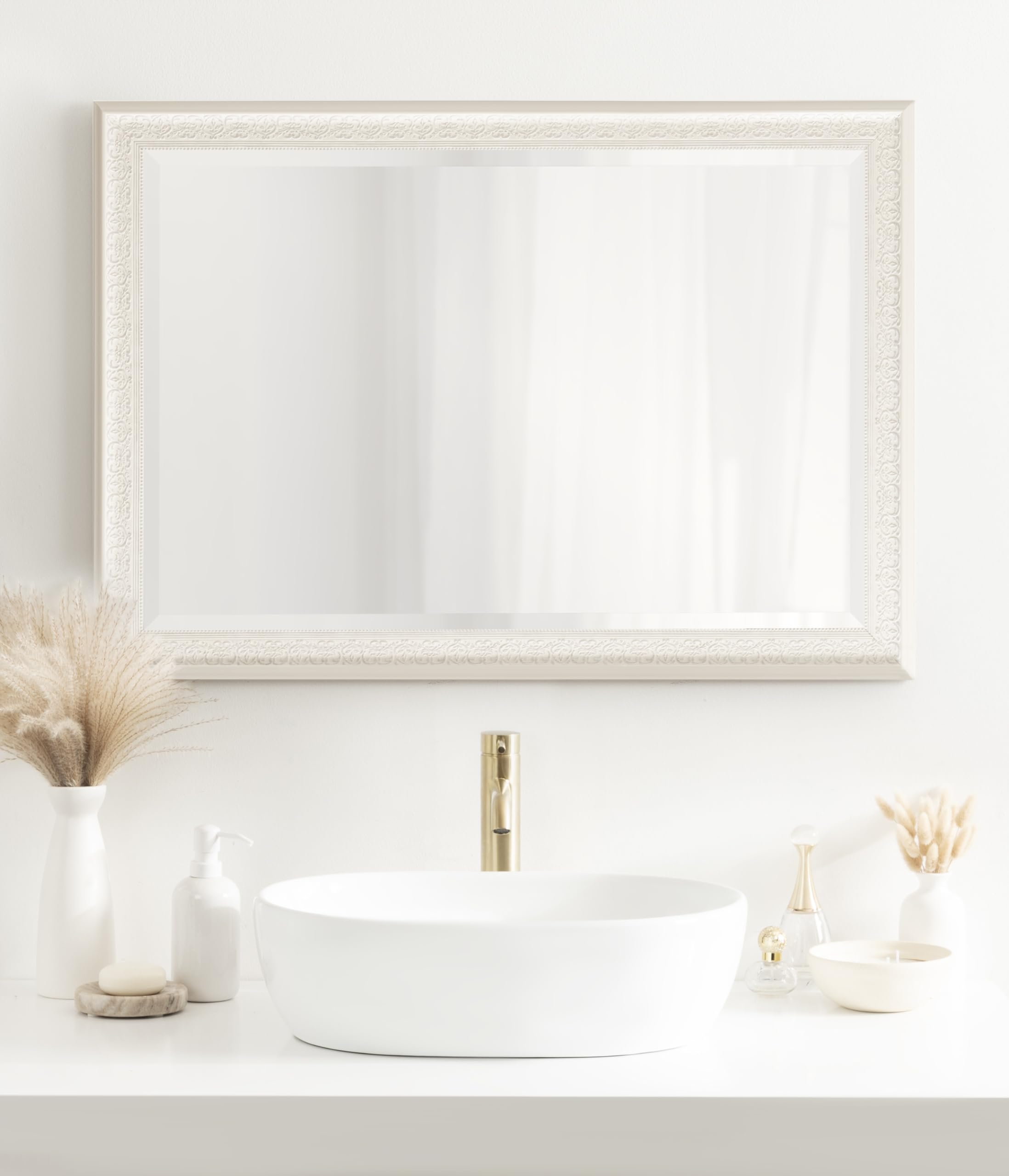 Alysia Decorative Frame Rectangle Wall Mirror