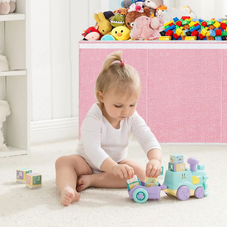 Toy Storage for Girls - Extra Large Kids Toy Box Chest,Collapsible Toy Organizers and Storage for Nursery