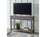 Freedan Rustic Farmhouse Console Sofa Table, Gray