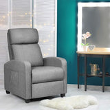 Recliner Chair PU Leather Recliner with Massage Function Small Reclining Chair