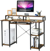 Computer Desk, Rustic Brown
