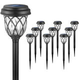 10 Pack Solar Lights Outdoor Garden Pathway Solar Powered Yard Lights for Walkway