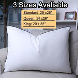 Set of 2 Luxury Down Fiber Pillow - Soft Down Fiber Pillows for Sleeping Breathable