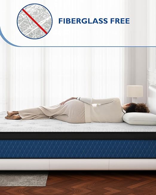 King Mattress - 12 Inch Hybrid Mattress in a Box - Made in USA