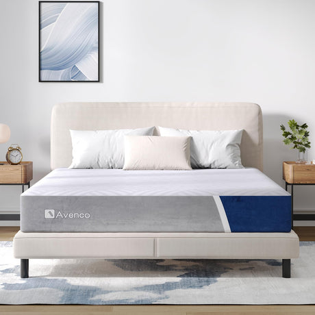 Queen Size Mattress, 12 inch Queen Mattress with Gel Memory foam, Medium Firm