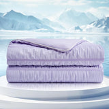 Sustainable Cotton Filled Medium Warmth Breathable Hypoallergenic Comforter, White, Full/Queen