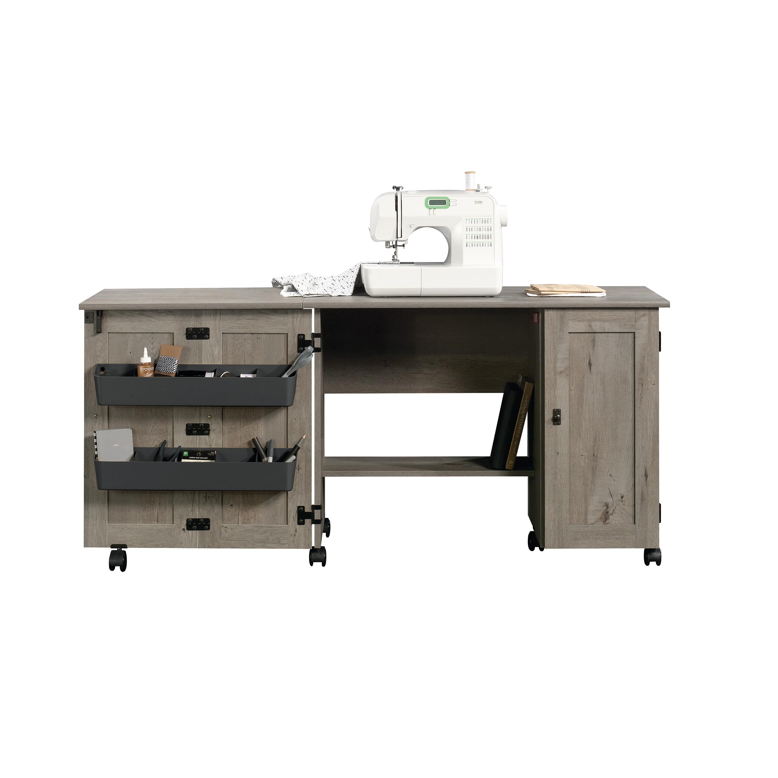 Miscellaneous Storage Sewing/Craft Cart/ Pantry cabinets, Mystic Oak finish