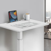 Mobile Laptop Desk Cart | Adjustable Rolling Laptop Stand with 28.5" x 22" Tabletop