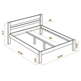 Hansales Bed Frame Kulli Queen 60″ with Bed Slats - Heavy Duty Wooden Platform Withstands up to 1540 lbs