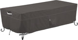 Ravenna Water-Resistant 56 Inch Rectangular Fire Pit Table Cover, Outdoor Table Cover