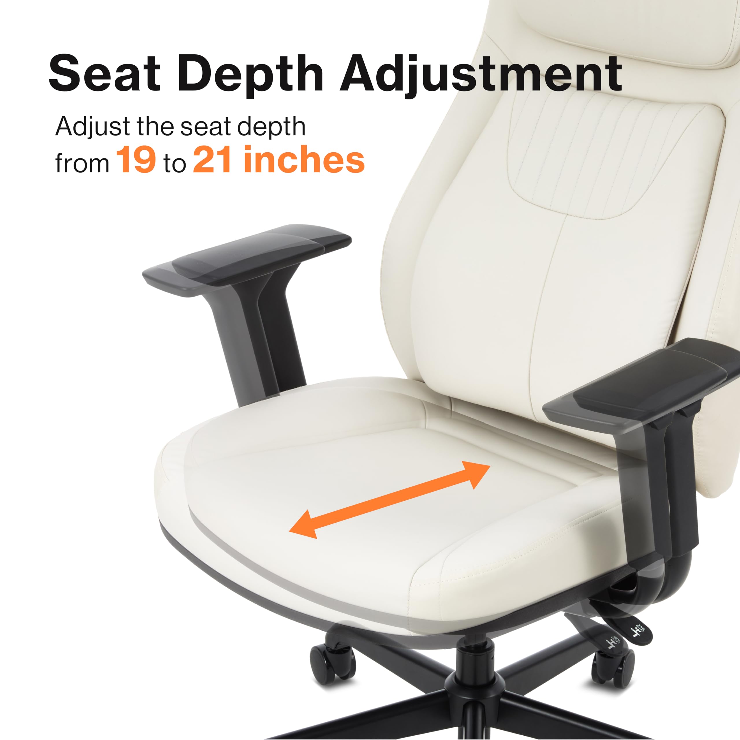 Posturelift Ergonomic Office Chair. Patented Lumbar Support for Posture and Lower