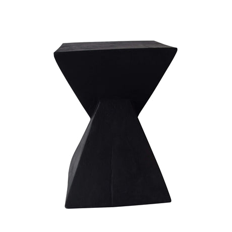 Jerod Light-Weight Concrete Accent Table, Black