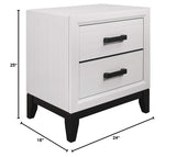 USA Nightstand, White