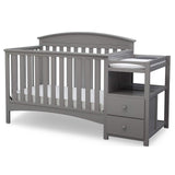 Abby Convertible Crib and Changer, Grey