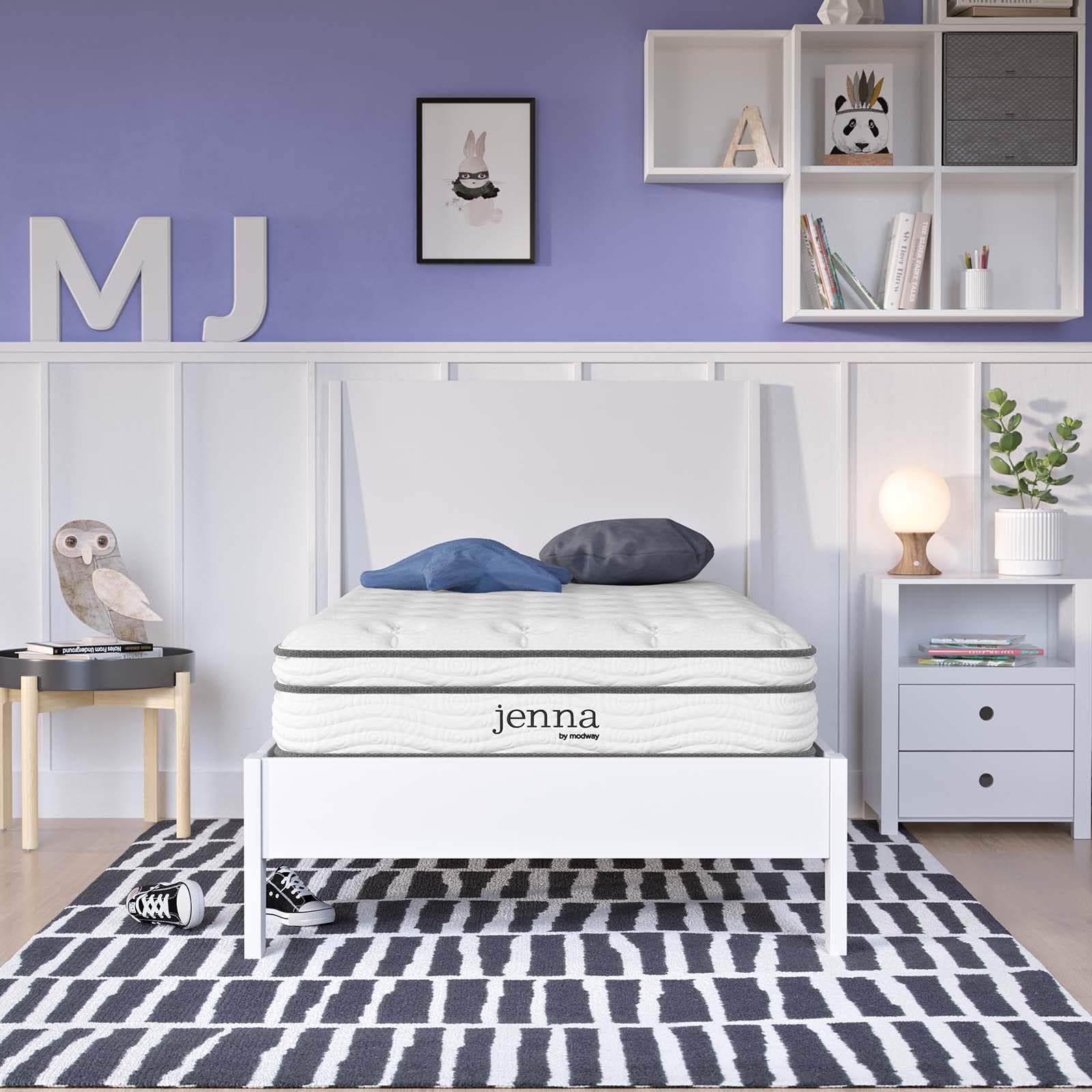 Jenna 8” Innerspring and Memory Foam Narrow Twin Mattress With Individually Encased Coils