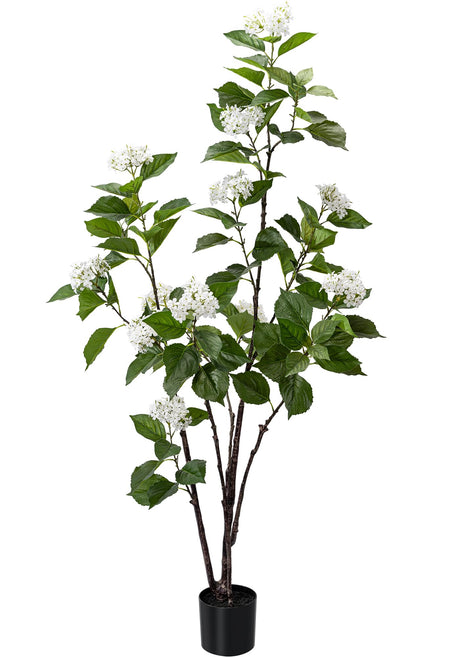 Fake Tree Hydrangea Fake Tall Plant Tall Artificial Plants Indoor for Home Decor Faux