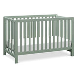 Colby 4-in-1 Low-Profile Convertible Crib in Grey and White, Greenguard Gold Certified