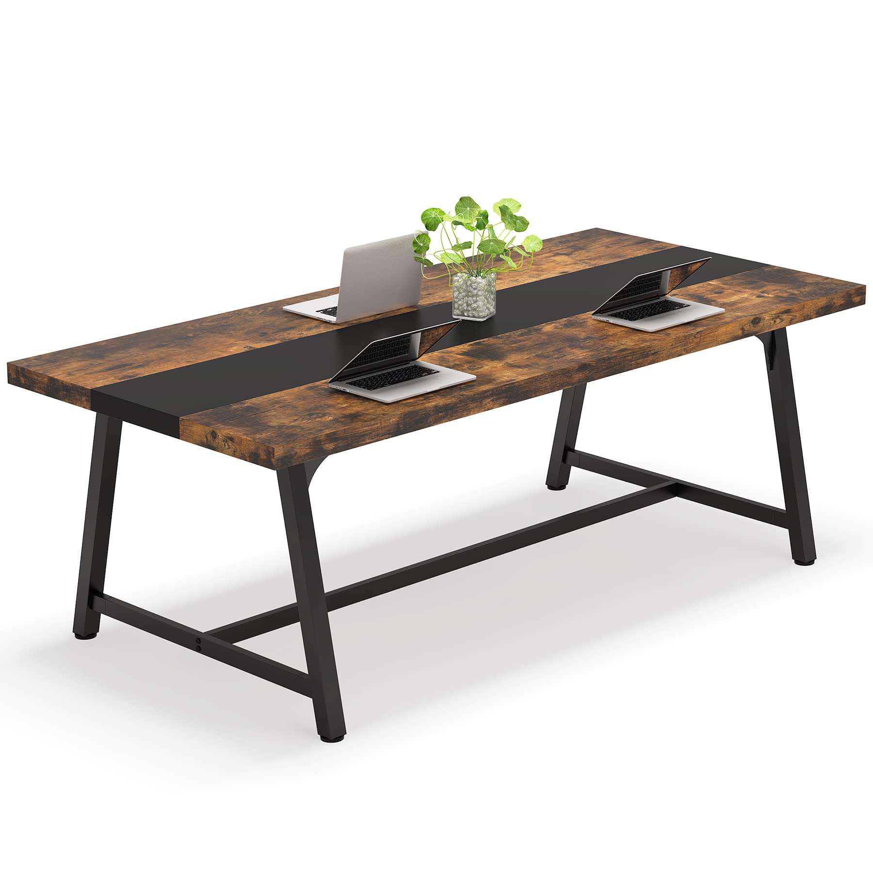 6FT Rectangle Conference Table, 70.87 Inches Long Meeting Table