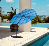 Extra Large 13ft Offset Patio Umbrella Cantilever Umbrelluble-Sided Oua