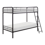 Metal Bunk Bed, Twin/Twin, Bronze