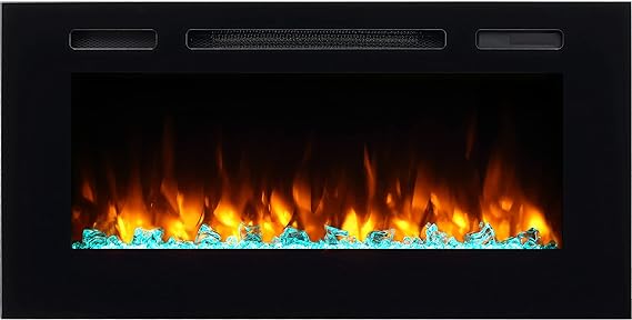 Alice 60 Inches Recessed Electric Fireplace