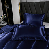 Satin Comforter Set King Silk Like Silky Bedding Set Luxury Hotel Silky Bed Home