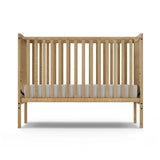 Baby Crib, 5-in-1 Full Size Convertible Toddler Bed with Sustainable Natural Pinewood for Small Baby