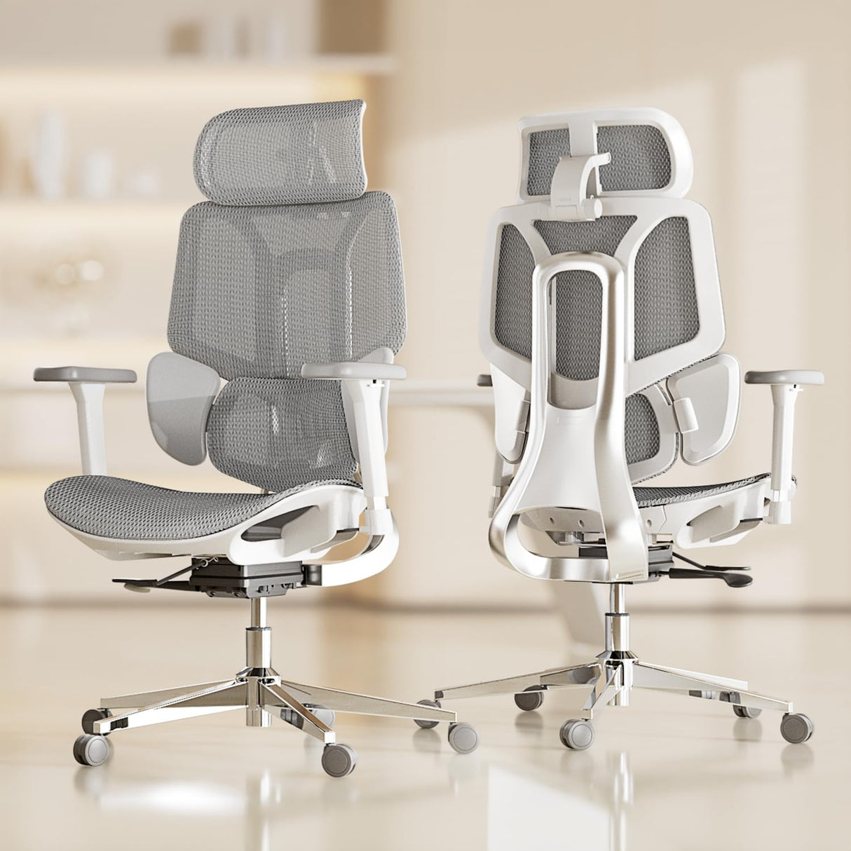 E3 Air Ergonomic Office Chair, Big and Tall Office Chair - with 3-Zone Dynamic Lumbar