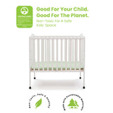 Folding Portable Mini Baby Crib with Mattress + American Baby Waterproof Mini Crib