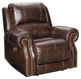 Buncrana Power Recliner with Adjustable Headrest, Brown