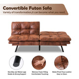 Futon Sofa Bed Couch Convertible Sofa, Memory Foam Futon Sleeper Sofa Loveseat