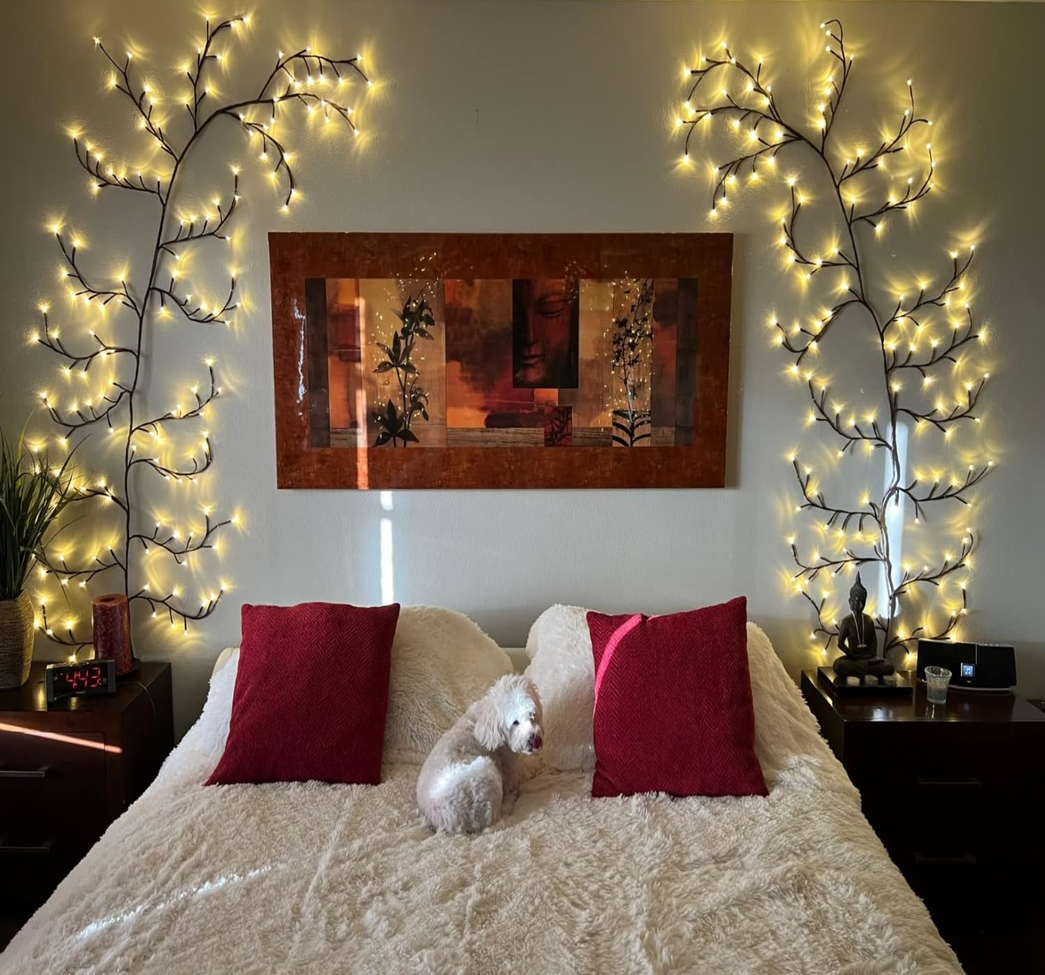 Enchanted Willow Vine Lights with Remote, Christmas Swags Decorations