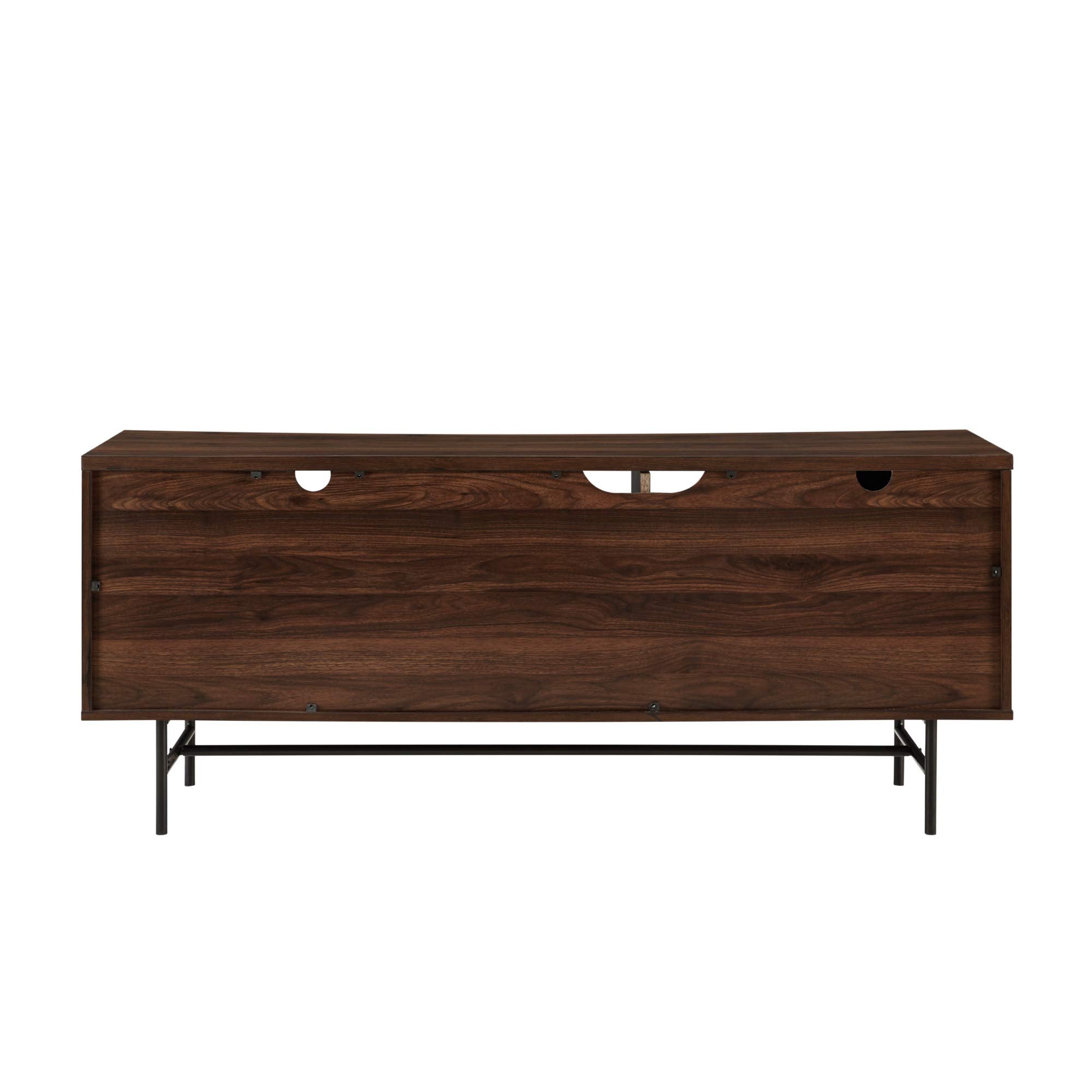 Modern Wood TV Stand with Record Storage for TV's up to 65