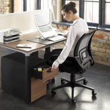 Office Chair Ergonomic Computer Desk Chair Mid Back Swivel Rolling Chair with Height