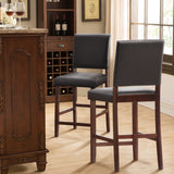 10086CP/EB Upholstered Back Counter Height Stool