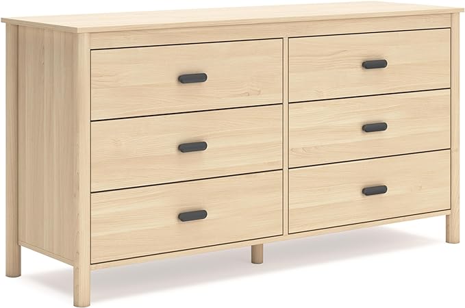 Battelle Mid-Century Modern 6 Drawer Dresser