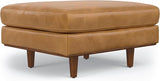 Morrison Mid-Century Modern 72 Inch Wide Sofa in Sienna Genuine Leather