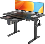 Standing Desk with Drawers, Stand Up Electric Standing Desk Adjustable Height