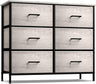 Dresser with 6 Faux Wood Drawers - Chest Organizer Unit with Steel Frame 9