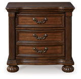 Lavinton Nightstand, 29" W x 19" D x 28" H, Dark Brown