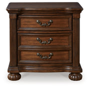 Lavinton Nightstand, 29" W x 19" D x 28" H, Dark Brown