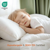 Hypoallergenic Bamboo Viscose Shell, Soft King Size Bed Pillow with Down Alternative Filling, Oeko-Tex Certified, Luxury Hotel Quality for Back, Stomach and Side Sleepers