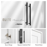 Elite Premium Home Doors, Storage, Bathroom, Pantry Cabinet with 5 Shelves