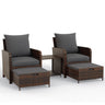 Balcony Furniture Patio Set  Patio Bistro Set 5 Piece Wicker Patio Furniture