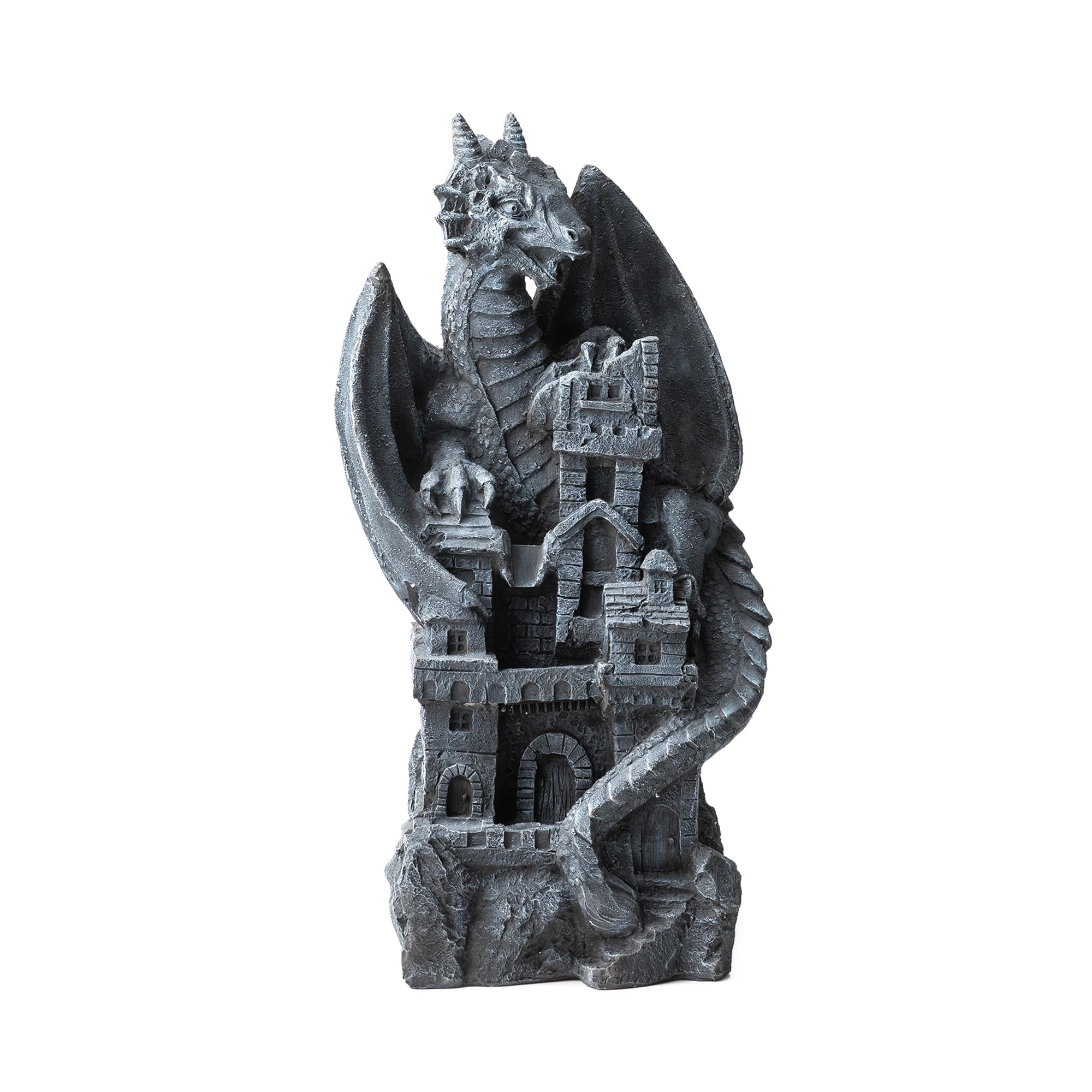 4-Tiered Cascading Outdoor Water Fountain for Garden Patio Yard Mystical Gothic