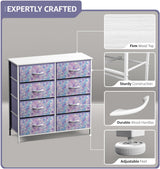 Dresser with 8 Drawers - Furniture Storage Chest Tower Unit for Bedroom
