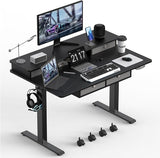 48 * 30 Inches Electric Standing Widened Desk Adjustable Height with 4 Drawers